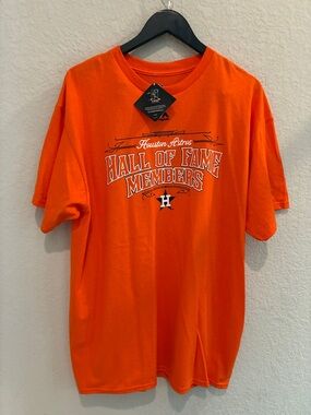 Majestic Orange Houston Astros "Hall of Fame Members" Short Sleeve Tee